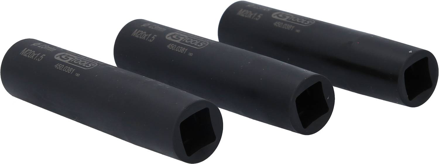 KS Tools Radbolzen-Zentrier- und Schonhülsen-Satz, M20x1,5, Ø23,0 mm, 2-tlg 450.0374