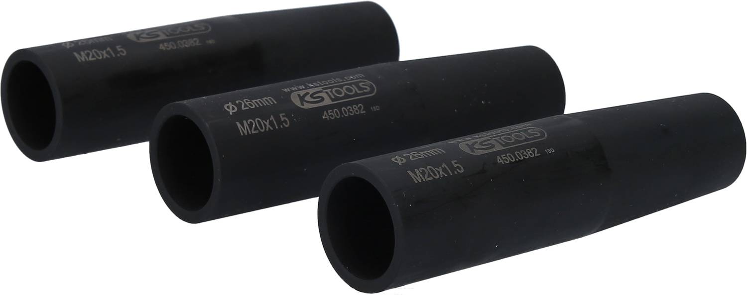 KS Tools Radbolzen-Zentrier- und Schonhülsen-Satz, M20x1,5, Ø26,0 mm, 2-tlg 450.0375