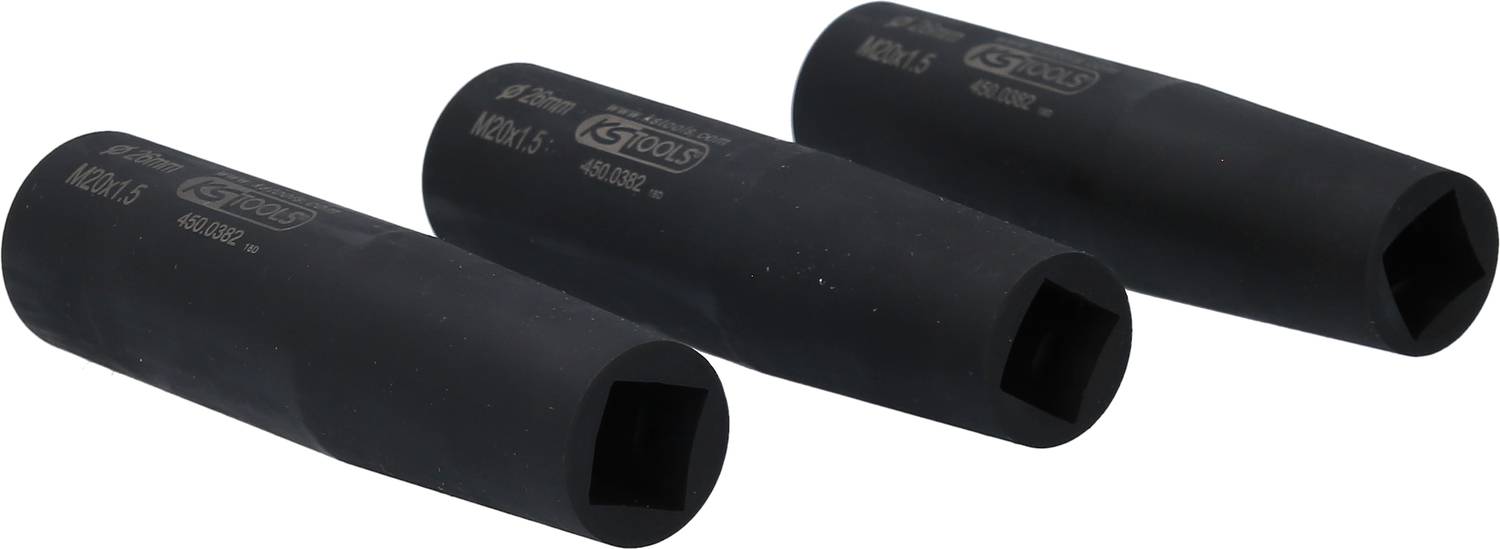 KS Tools Radbolzen-Zentrier- und Schonhülsen-Satz, M20x1,5, Ø26,0 mm, 2-tlg 450.0375