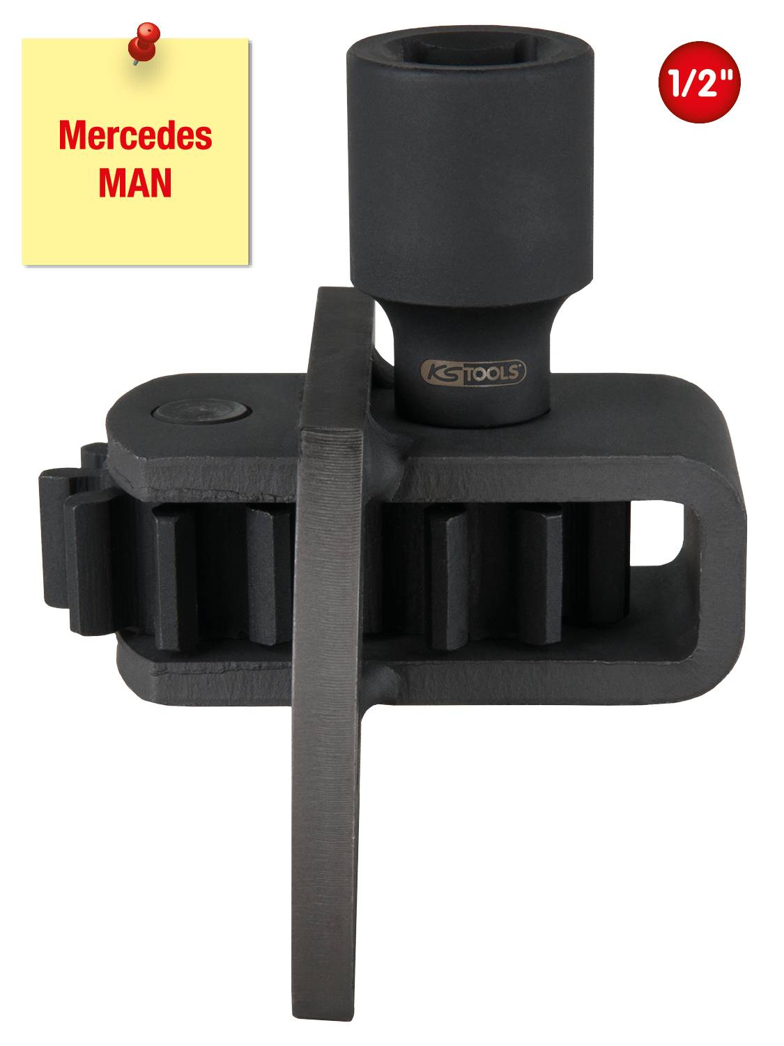 KS Tools 455.0020 1/2" Motor-Durchdrehvorrichtung für Mercedes / MAN, 70mm