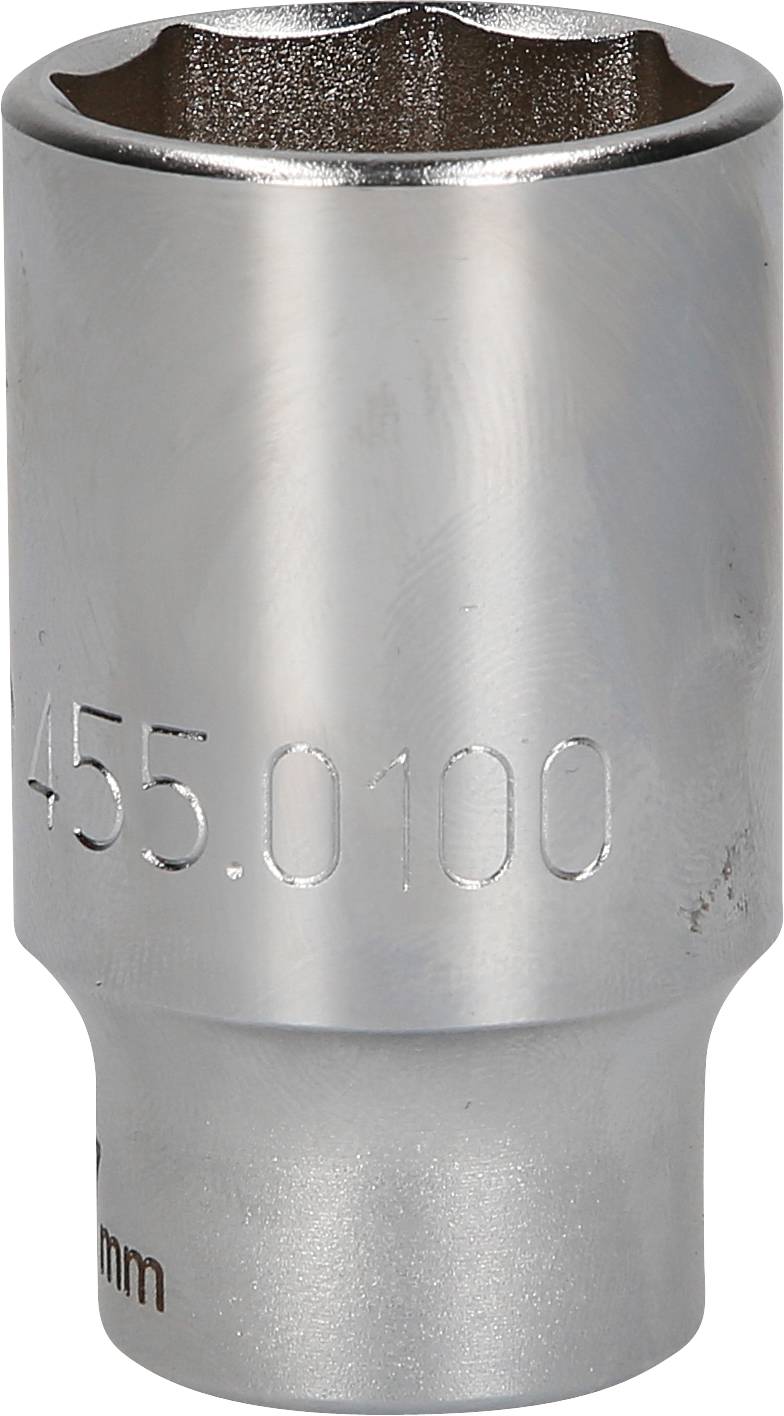 Metall-Steckschlüssel mit eingravierter Zahl '455.0100', geeignet für Schraubarbeiten an Maschinen oder Fahrzeugen.