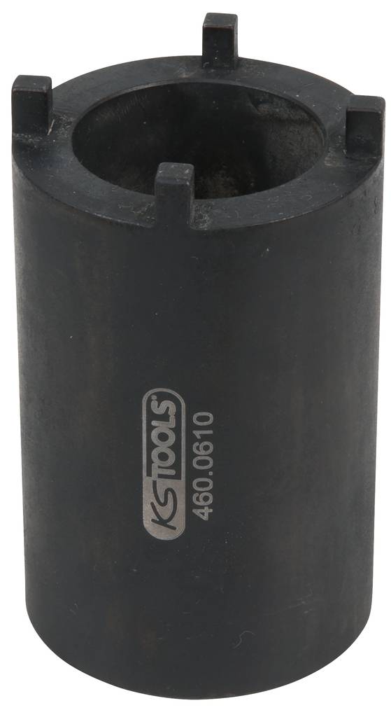 KS Tools 1/2" DAF Nutmuttern-Schlüssel für Lenkgestänge-Befestigung mit 4 Zapfen, 52mm 460.0610