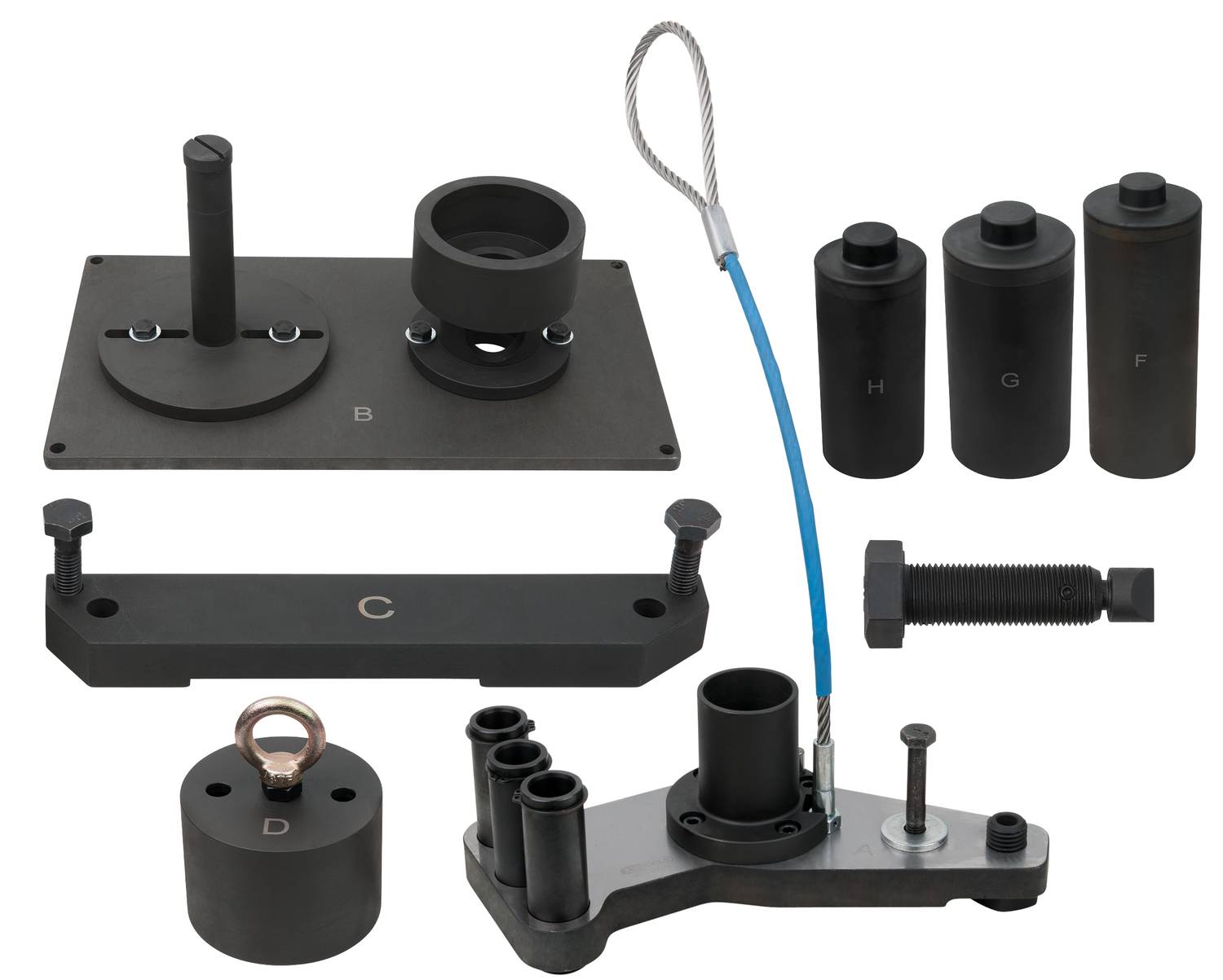 KS Tools Getriebe-Montage- und Demontage-Satz für MAN / Mercedes ZF 16S, 8-tlg 460.0735