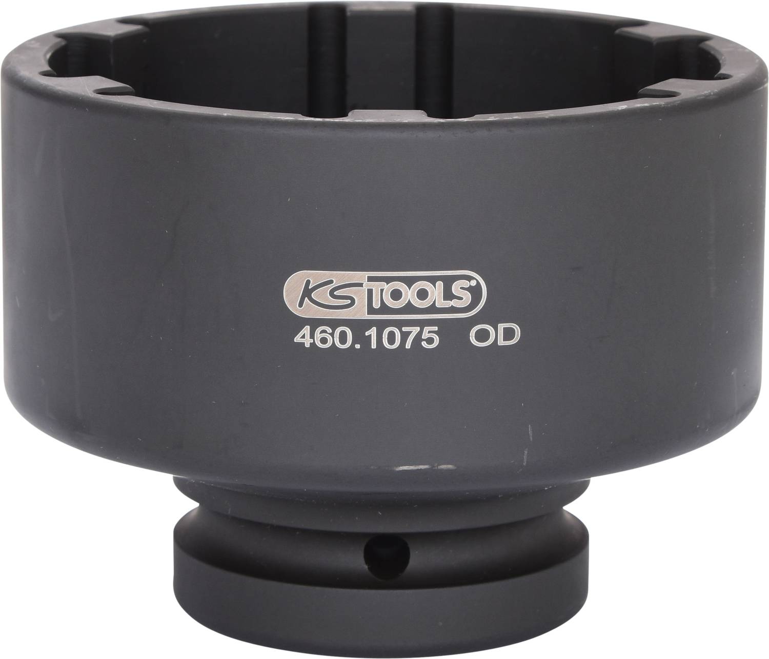 Bild eines grauen KS Tools Werkzeugs mit der Aufschrift '460.1075 OD', speziell für den professionellen Einsatz gestaltet.