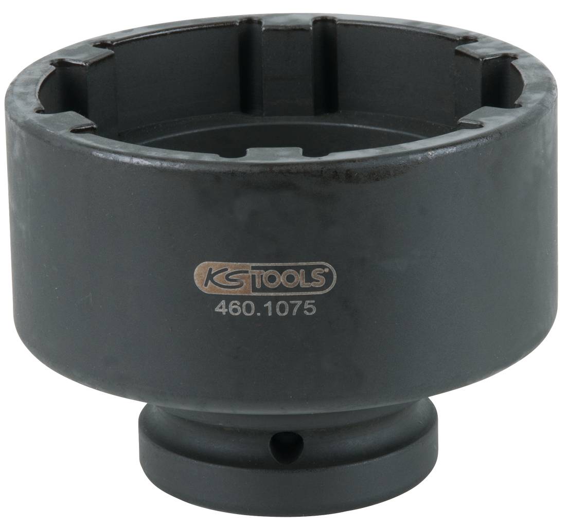 Gabelschlüssel-Aufsatz in zylindrischer Form mit der Aufschrift 'KS TOOLS 460.1075', geeignet für spezifische Schraubverbindungen.