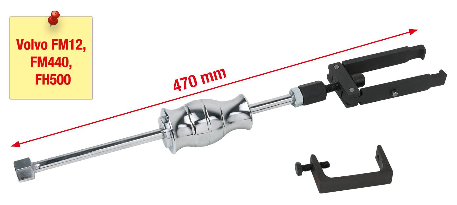 KS Tools 460.1090 Volvo Injektoren-Auszieher mit 0,9kg Schlaggewicht