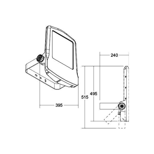 Brumberg 60805643 60805643 LED-Flutlichtstrahler 100W Leuchtfarben: Warmweiß