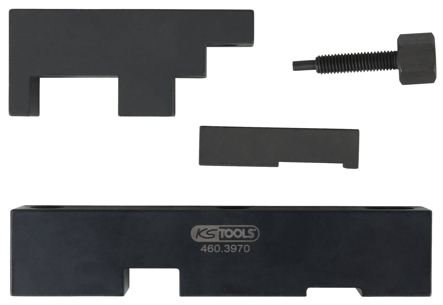 KS Tools 460.3970 Montagehilfe-Satz für Steuergehäusedeckel für Volvo, 4-tlg
