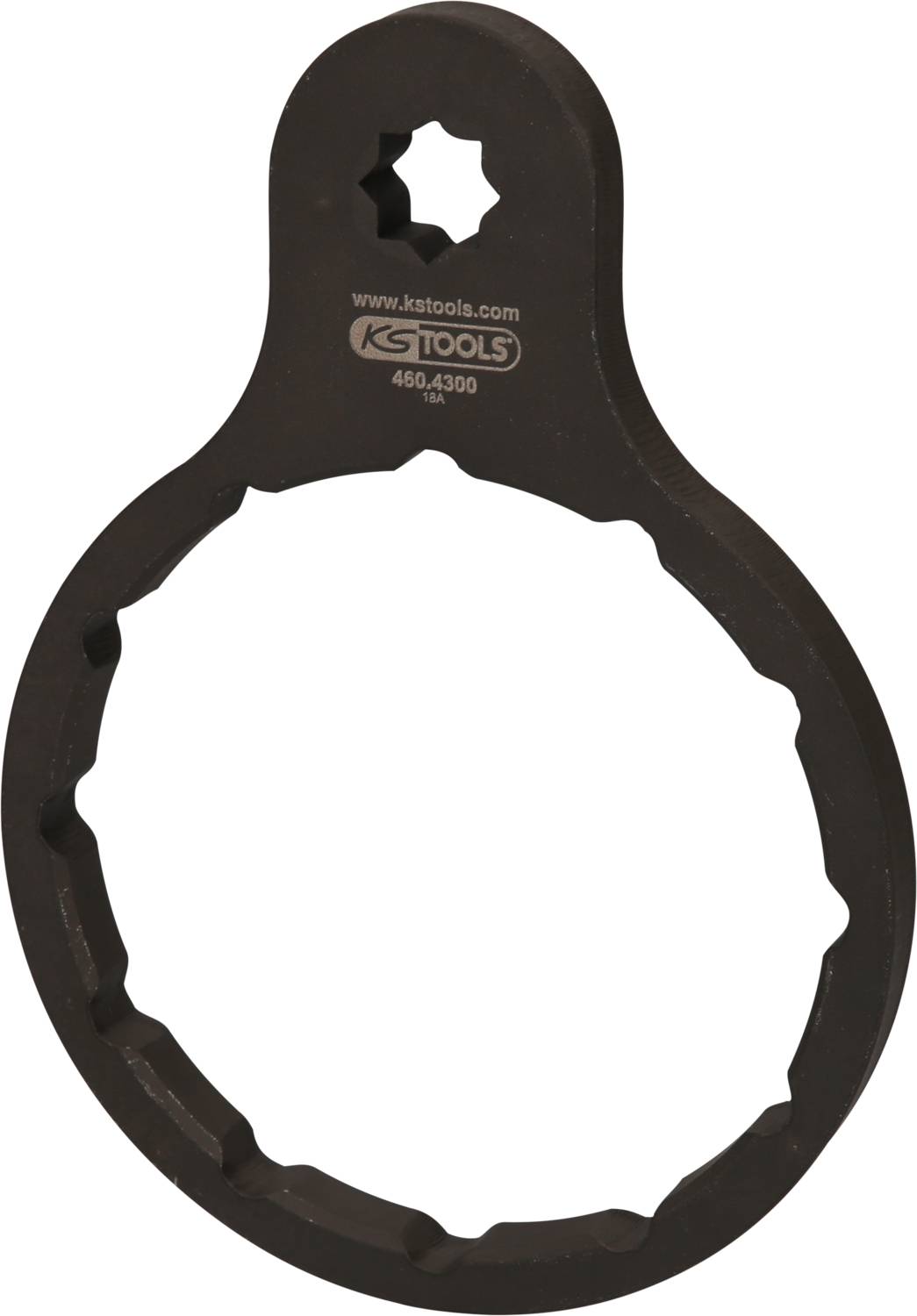 KS Tools 460.4300 Kraftstofffilter-Schlüssel Ø 100mm / 12 Rillen für Fuso