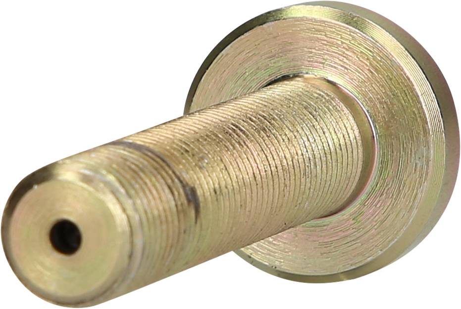 Ein Metallbolzen mit einer gerillten Oberfläche, zylindrisch geformt. Er dient zur Befestigung oder als Verbindungselement in Maschinen.
