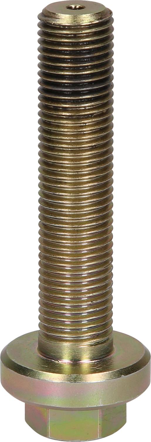Eine Metallschraube mit Sechskantkopf und durchgehendem Gewinde, geeignet für mechanische Befestigungen.