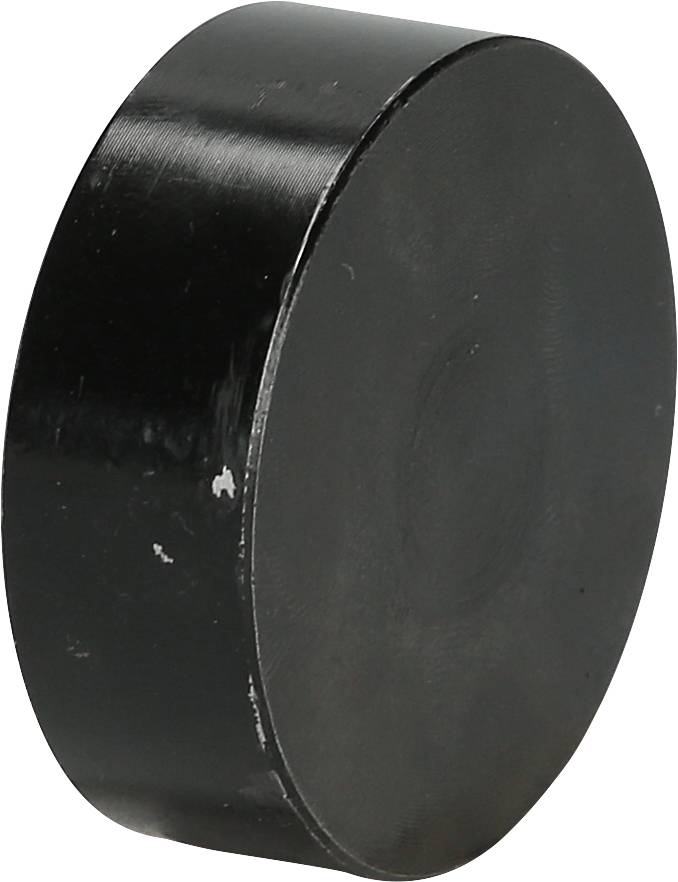 Schwarzer Eishockey-Puck.