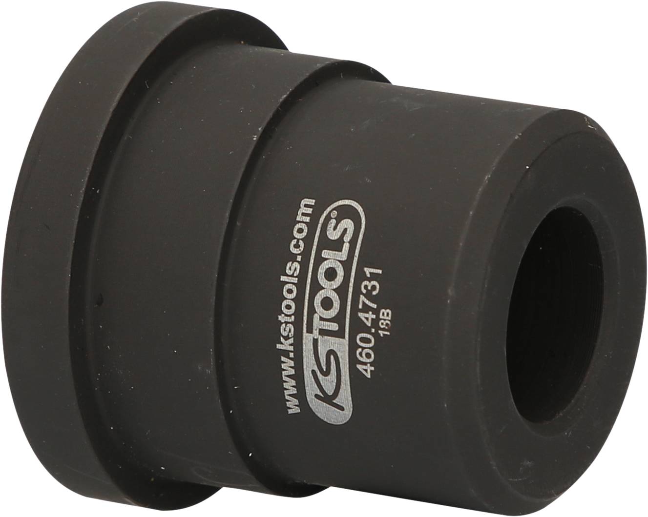 Schwarzer Rundschaftadapter der Marke 'KS Tools' mit der Artikelnummer '460.4731'.
