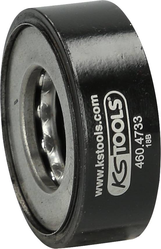 Schwarze Rollenlagerhülse mit der Aufschrift 'KSTools' und einer Produktnummer. Verwendet zur Hilfe bei der Montage von Lagern.