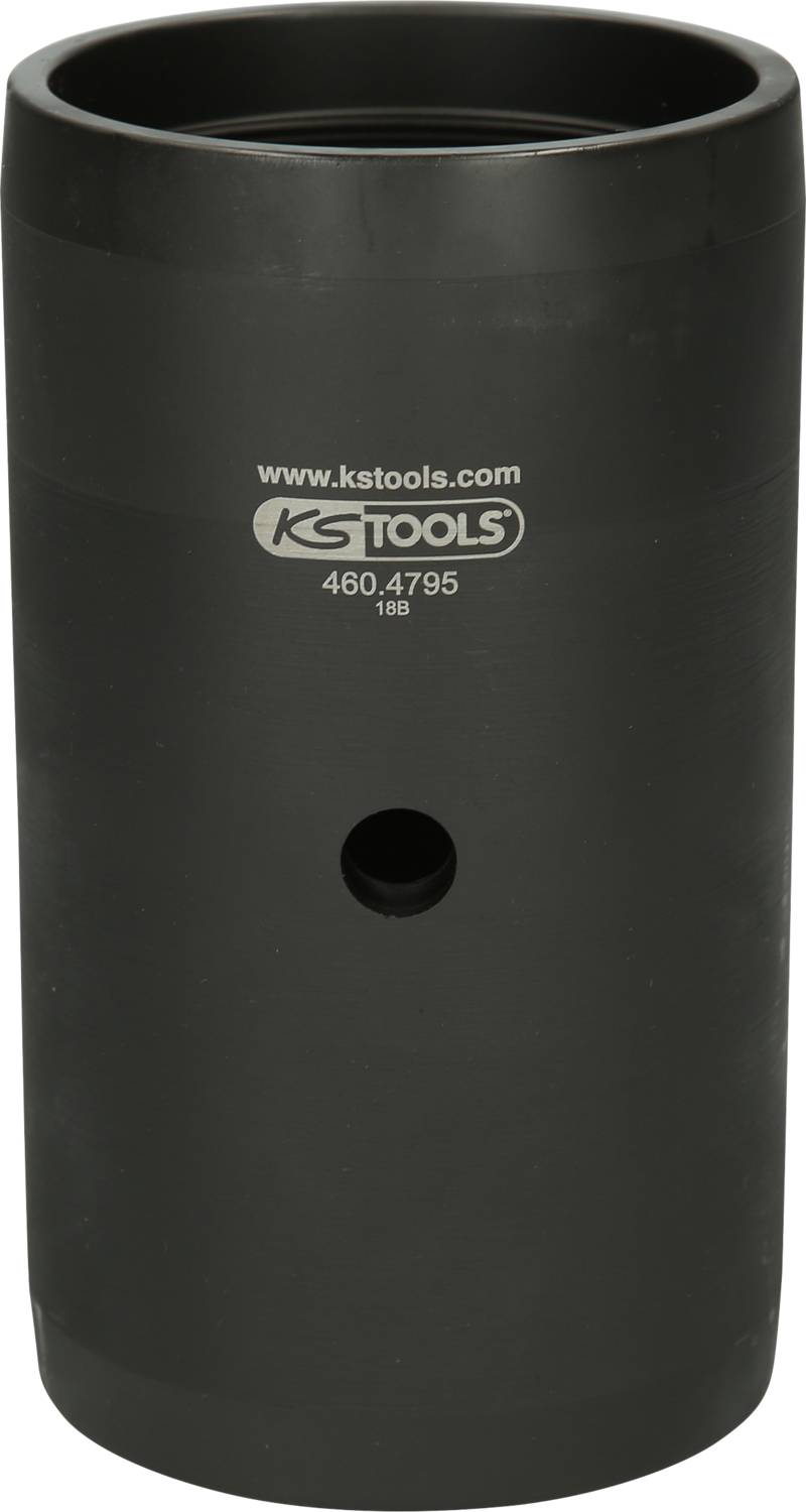 Großer schwarzer Steckschlüssel von KS Tools, geeignet für spezielle mechanische Anwendungen.