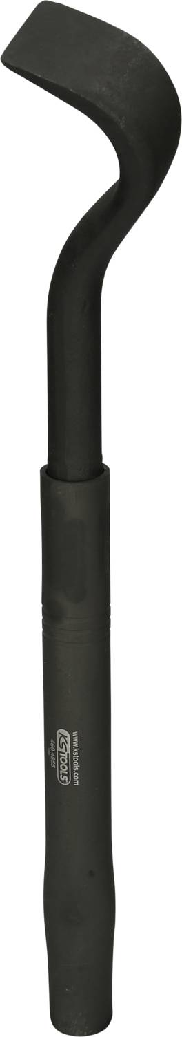 Schwaderahmspachtel mit gebogenem Griff, geeignet für die Arbeit mit Beton oder Mörtel, robustes Design für schwere Anwendungen.