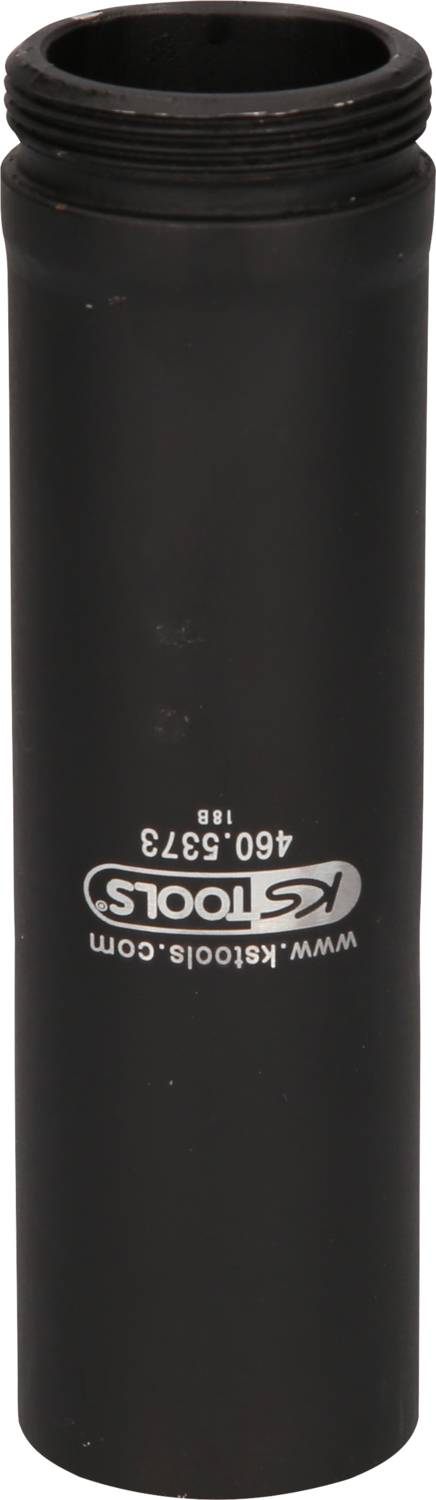 'KS Tools' Zylinderförmiges Werkzeug mit schwarzer Oberfläche und Schraubgewinde, Artikelnummer 460.3373 aufgedruckt.