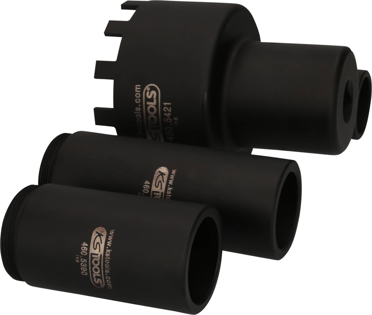 KS Tools Nutmuttern-Schlüssel-Satz mit 3 Führungsrohren für Mercedes, Ø 105,5mm , 4-tlg 460.5420