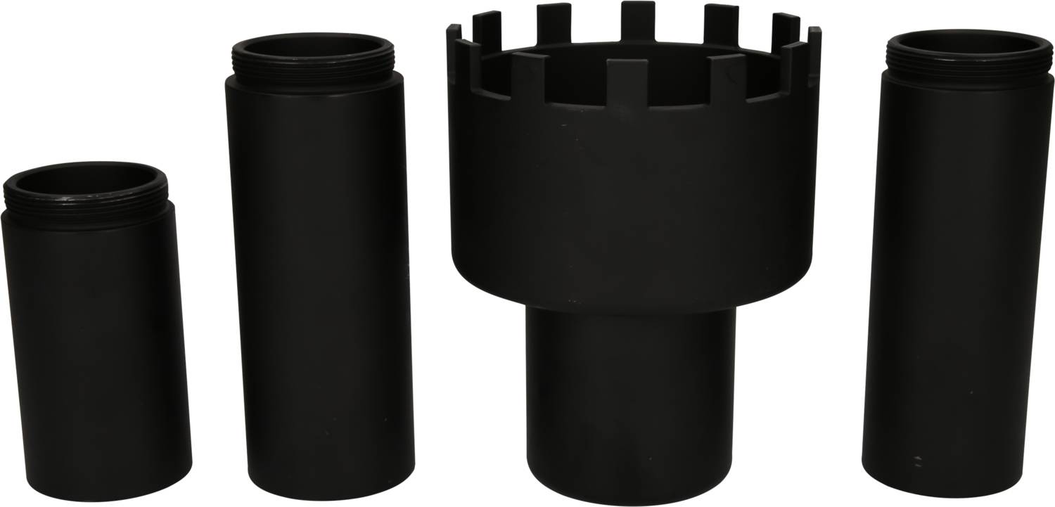 KS Tools Nutmuttern-Schlüssel-Satz mit 3 Führungsrohren für Mercedes, Ø 105,5mm , 4-tlg 460.5420