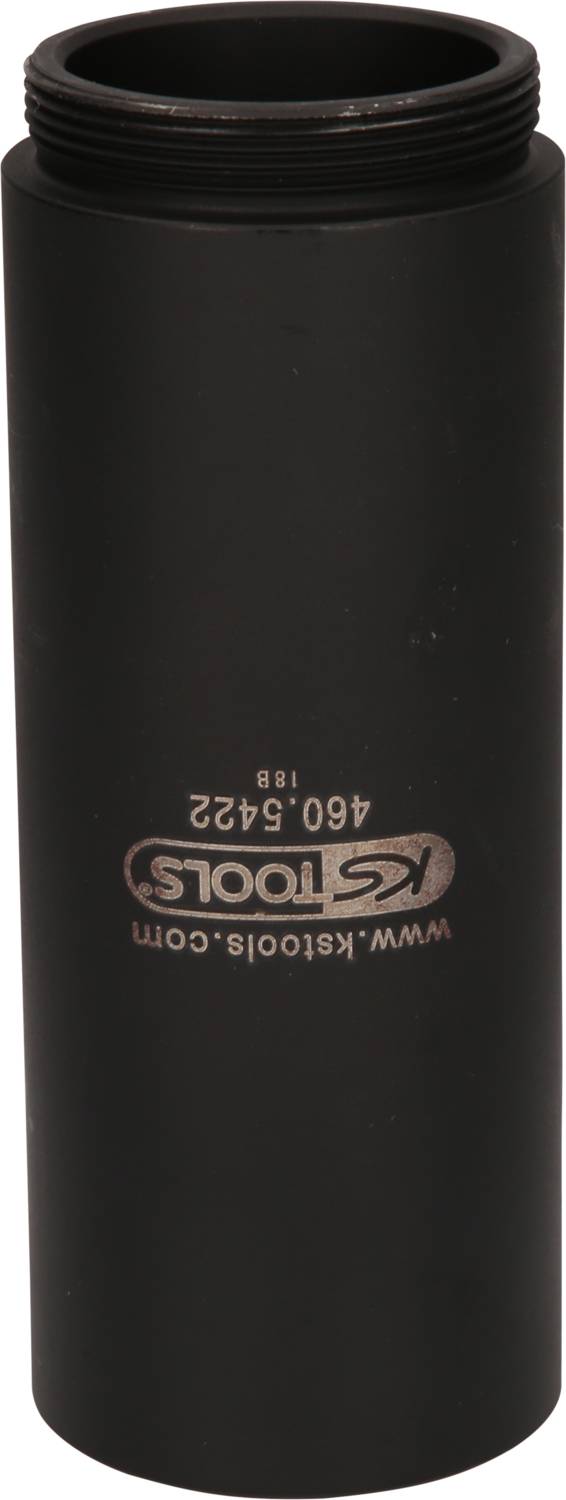 Eine schwarze zylindrische Auspuffmutter von KS Tools, Modellnummer 460.5442.