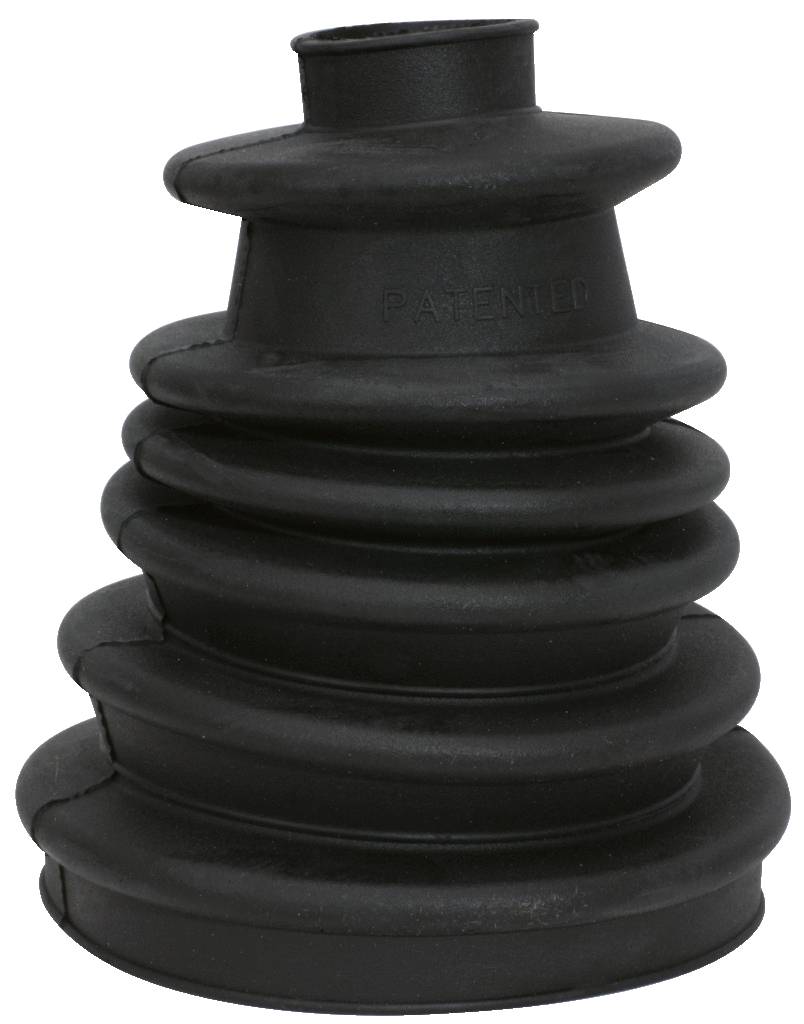 Gummimanschette in Kegelform mit mehreren Rillen, verwendet zur Abdichtung oder als Schutzabdeckung in mechanischen Anwendungen.