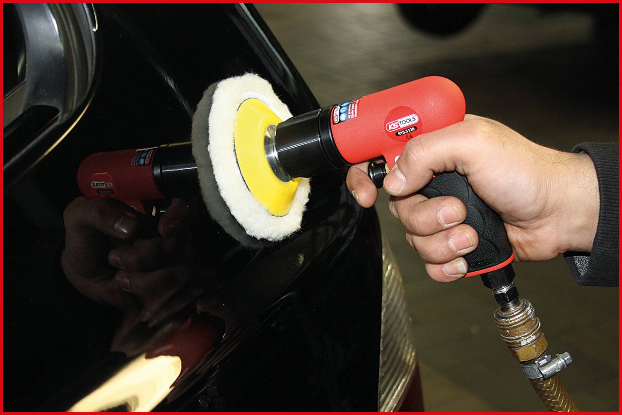 KS Tools 1/4" Mini-Druckluft-Polierer-Satz, 5-tlg 515.5120