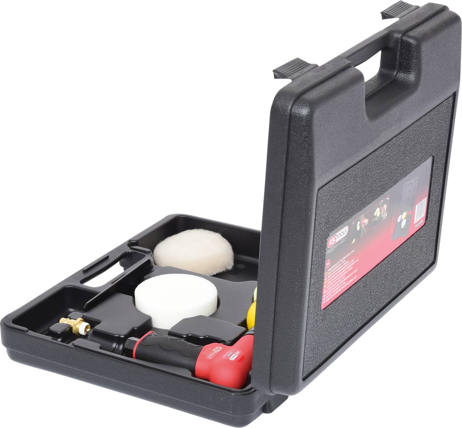 KS Tools 1/4" Mini-Druckluft-Polierer-Satz, 5-tlg 515.5120