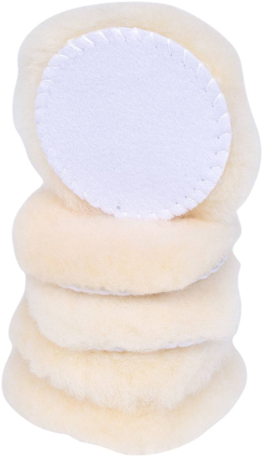 KS Tools Polierpad Lammfell, Ø 80,0mm, 5er Pack 515.5124