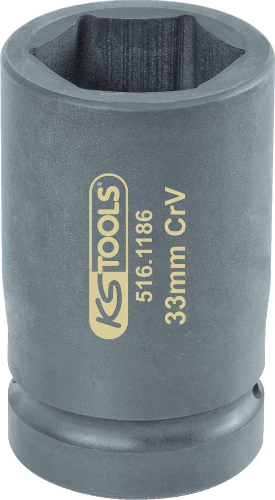 Sockel, 33 mm, CrV-Stahl, von KS Tools. Robustes Werkzeug für mechanische Anwendungen.