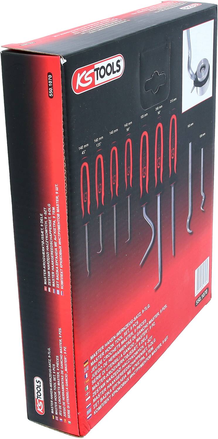 KS Tools Master Haken-Werkzeug-Satz, 9-tlg 550.1070