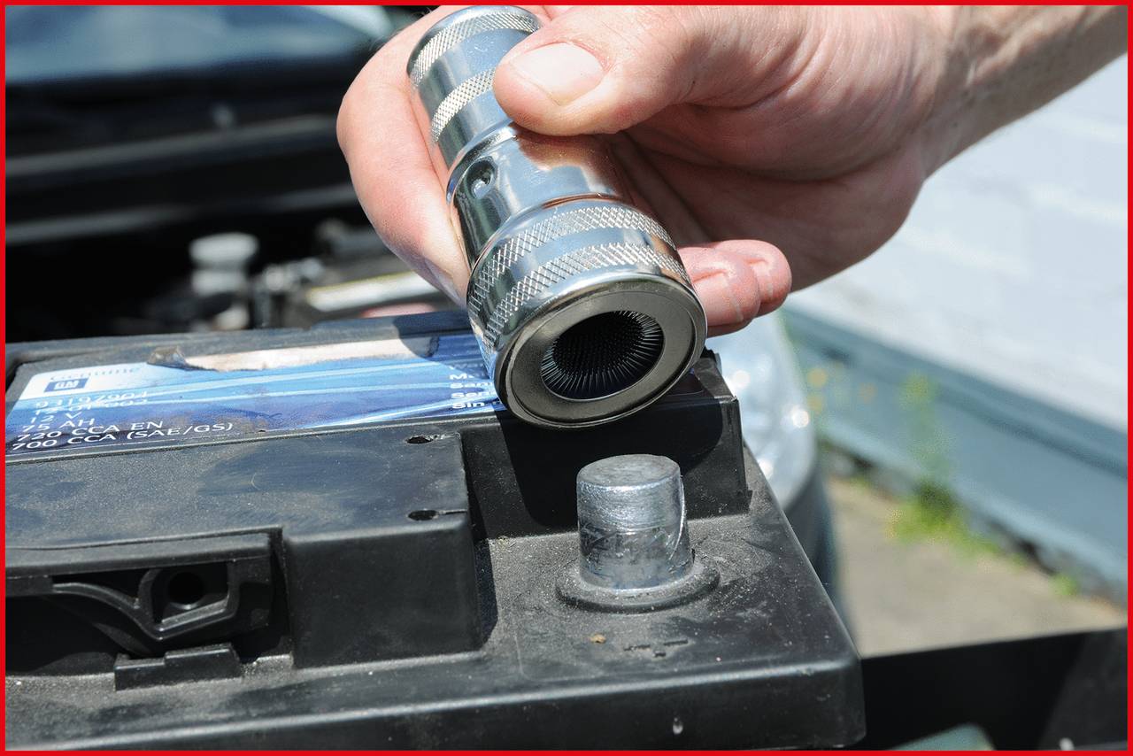 Batteriepol- und Klemmen-Reinigungsbürste, 120mm KS Tools 700.1197