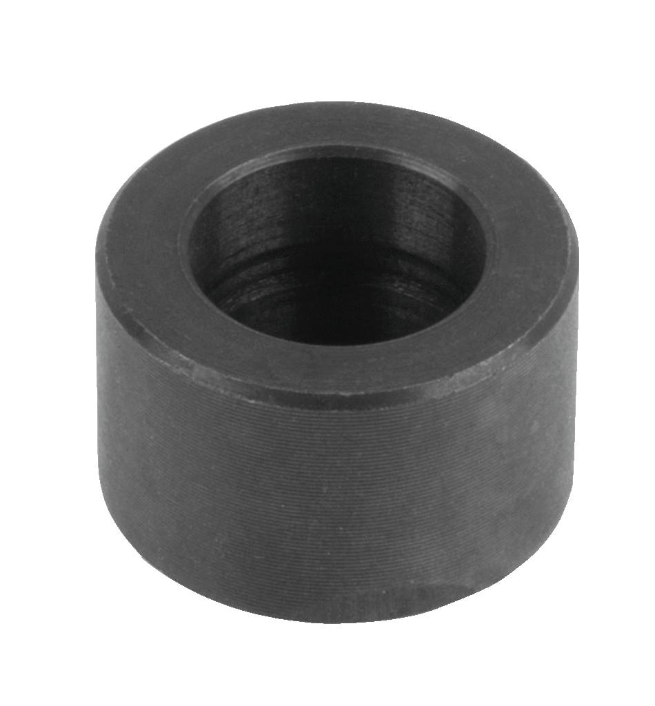 Kleiner, zylindrischer Metallring mit einem Loch in der Mitte.