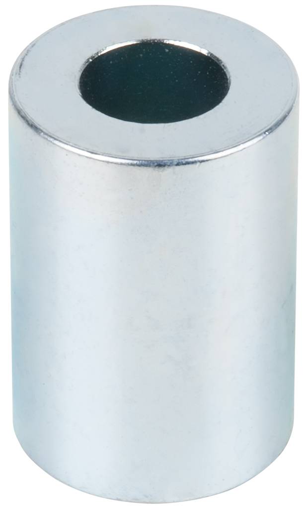 Silberfarbener zylindrischer Magnet mit zentralem kreisförmigem Loch, vertikal aufgestellt.