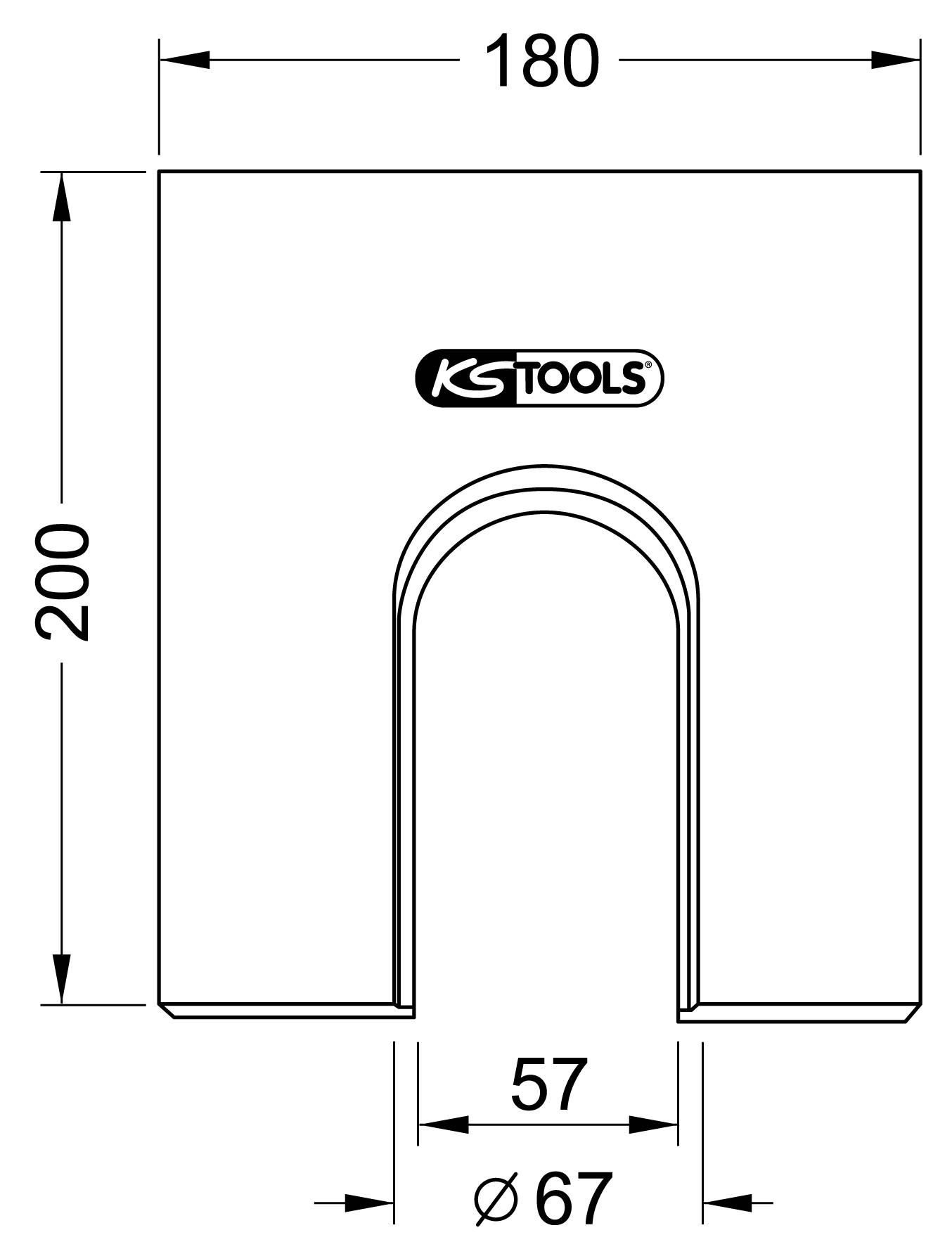 KS Tools Prismenplatte Ø 67,0mm 700.1742