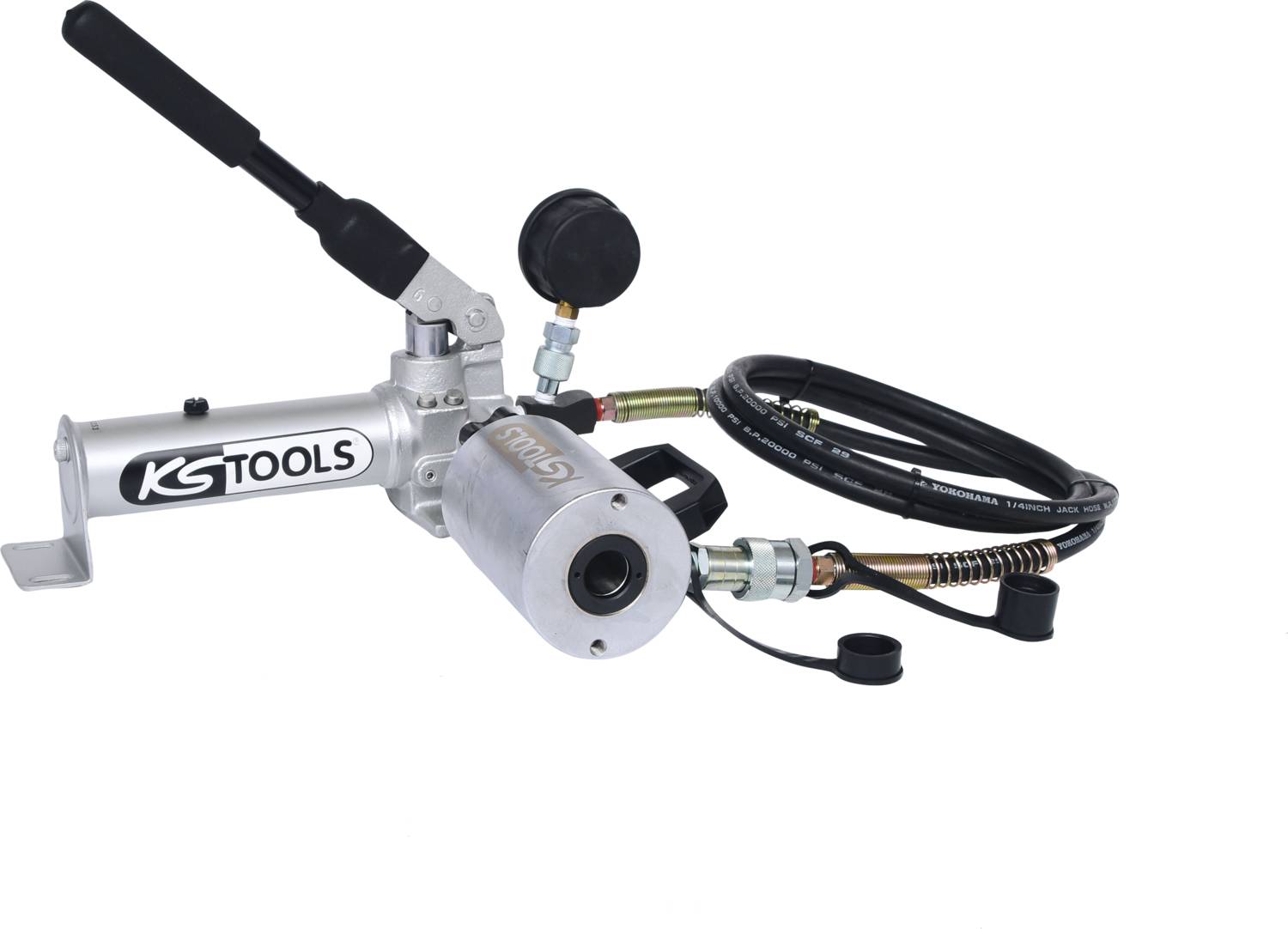 KS Tools Hydraulik-Zug- und Druckeinheit, 4-tlg 700.1790