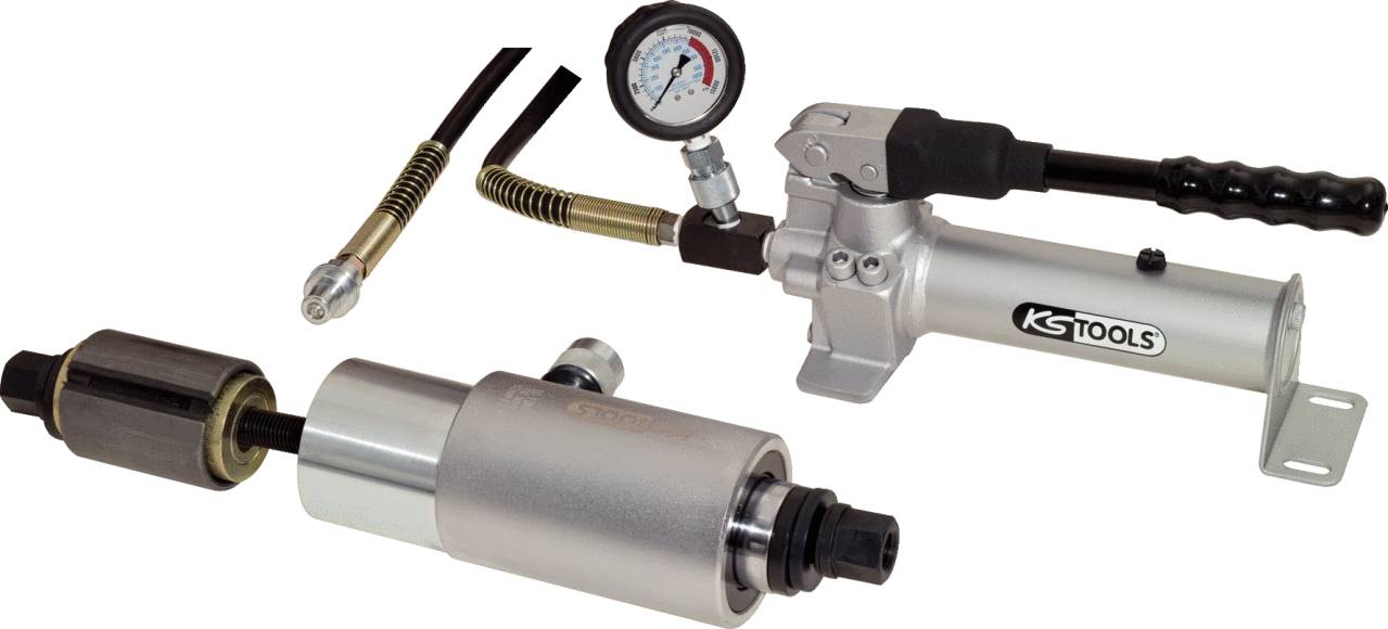 KS Tools Hydraulik-Zug- und Druckeinheit, 4-tlg 700.1790