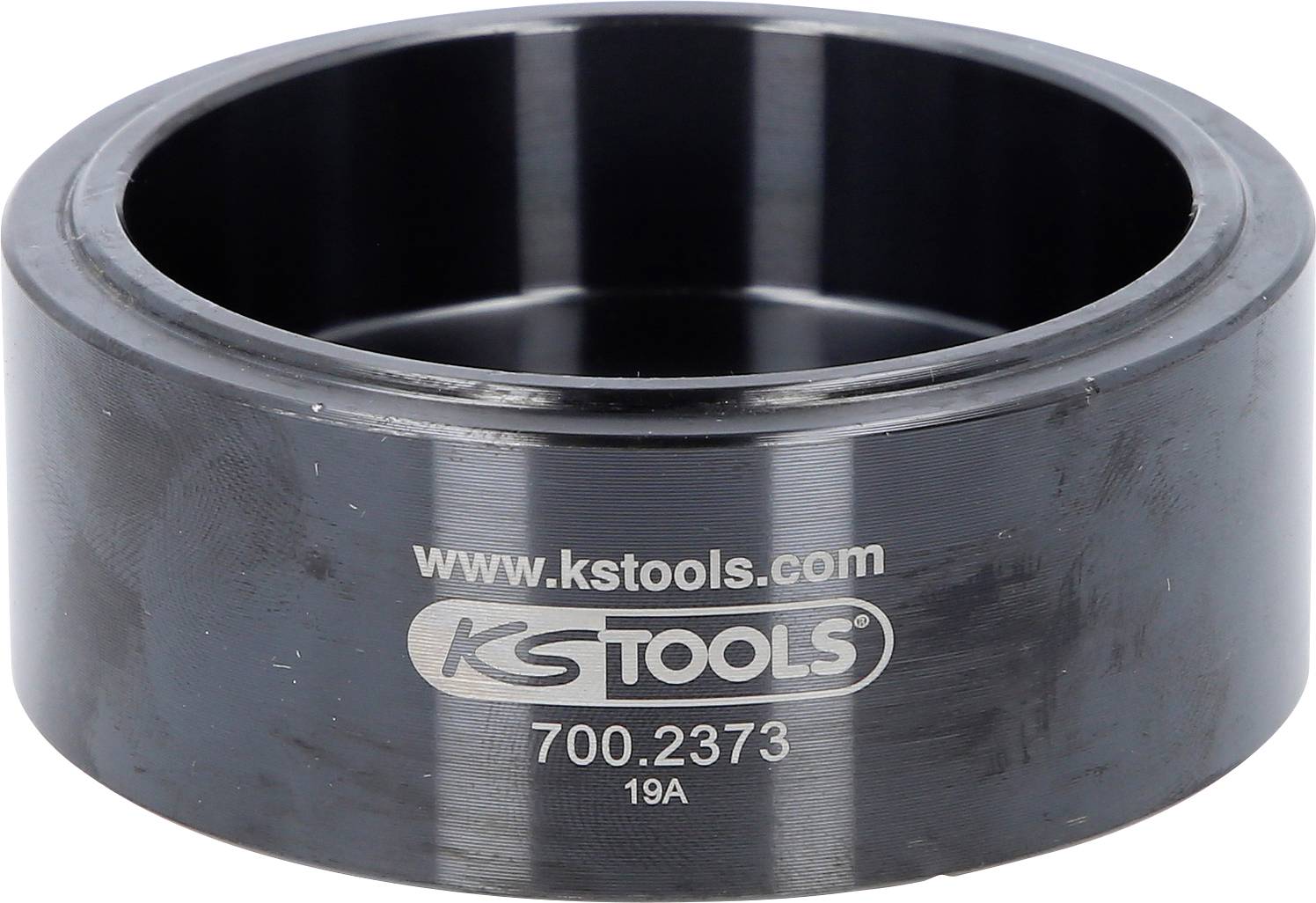 Schwarzer metallischer zylindrischer Werkzeugadapter mit der Aufschrift „www.kstools.com