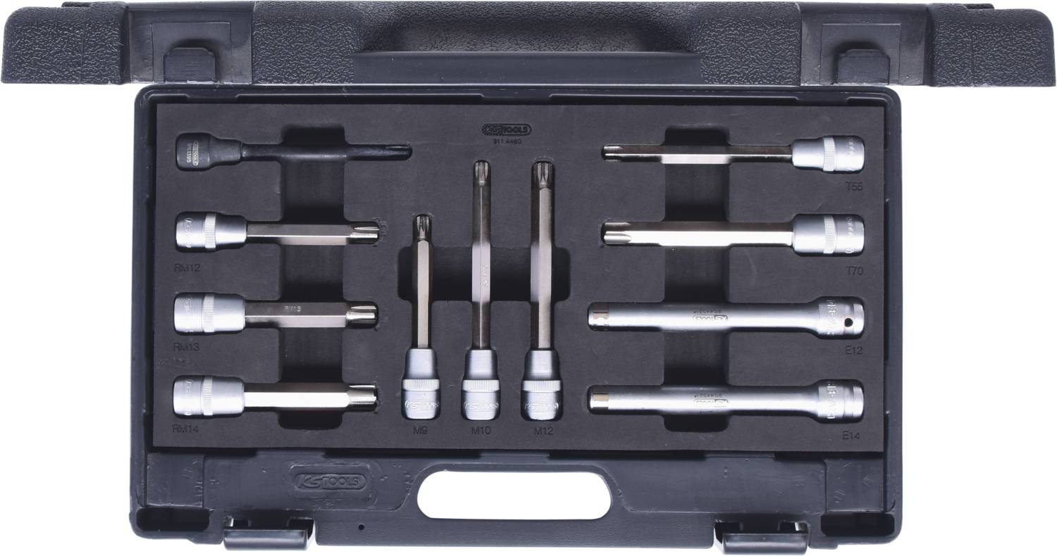 KS Tools 911.4460 1/2" Zylinderkopf-Schrauben-Steckschlüssel-Satz, 11-tlg