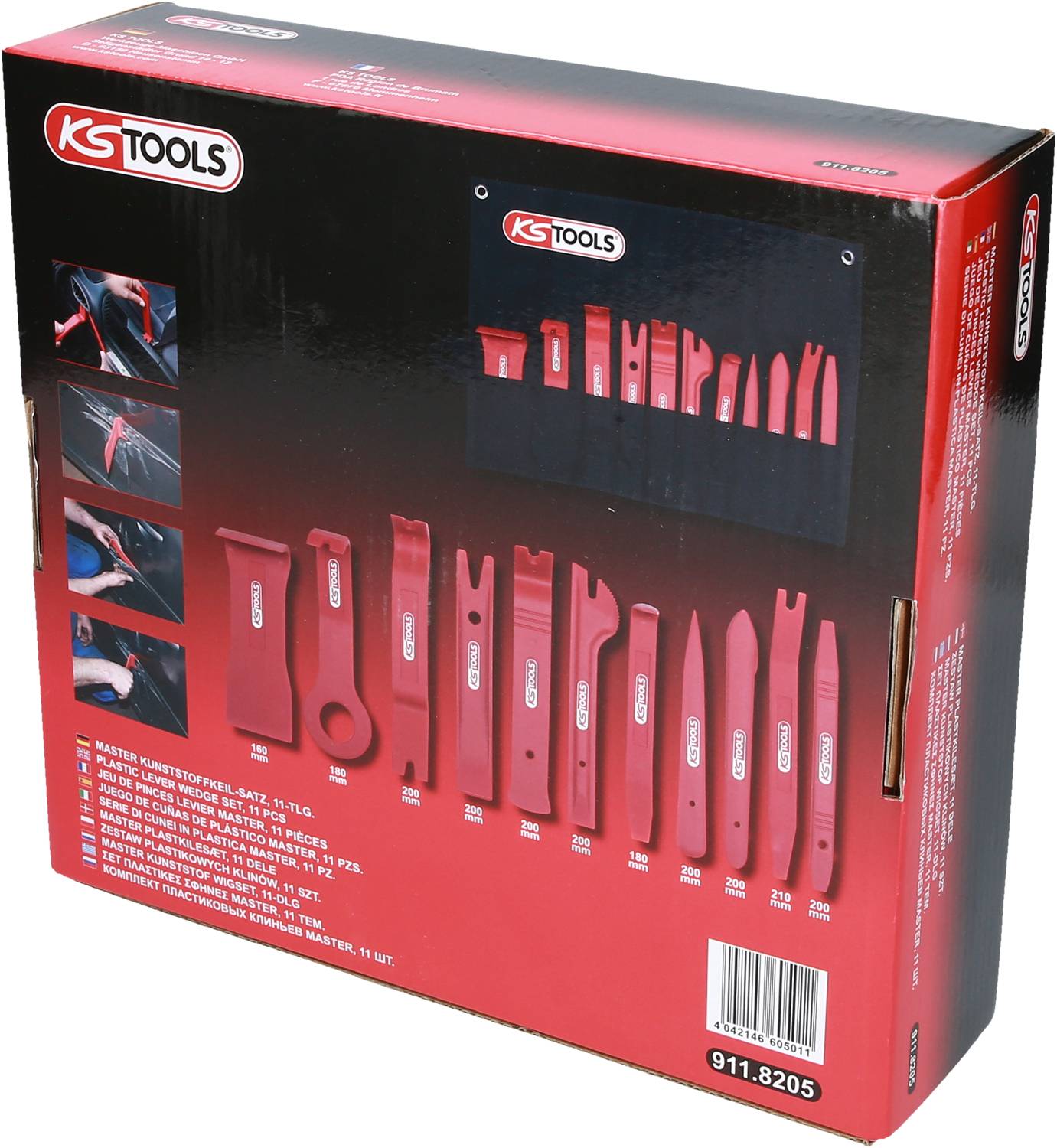 KS Tools MASTER Kunststoffkeil-Satz, 11-tlg 911.8205