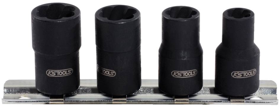 KS Tools 913.3850 3/8" Spiral-Profil-Stecknuss-Satz, 4-tlg, 8-13mm