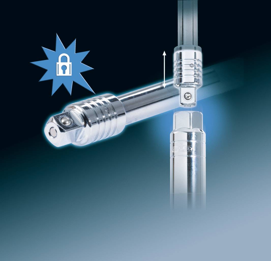 KS Tools 918.0607 3/8" CHROMEplus Zündkerzen-Service-Satz, 7-tlg