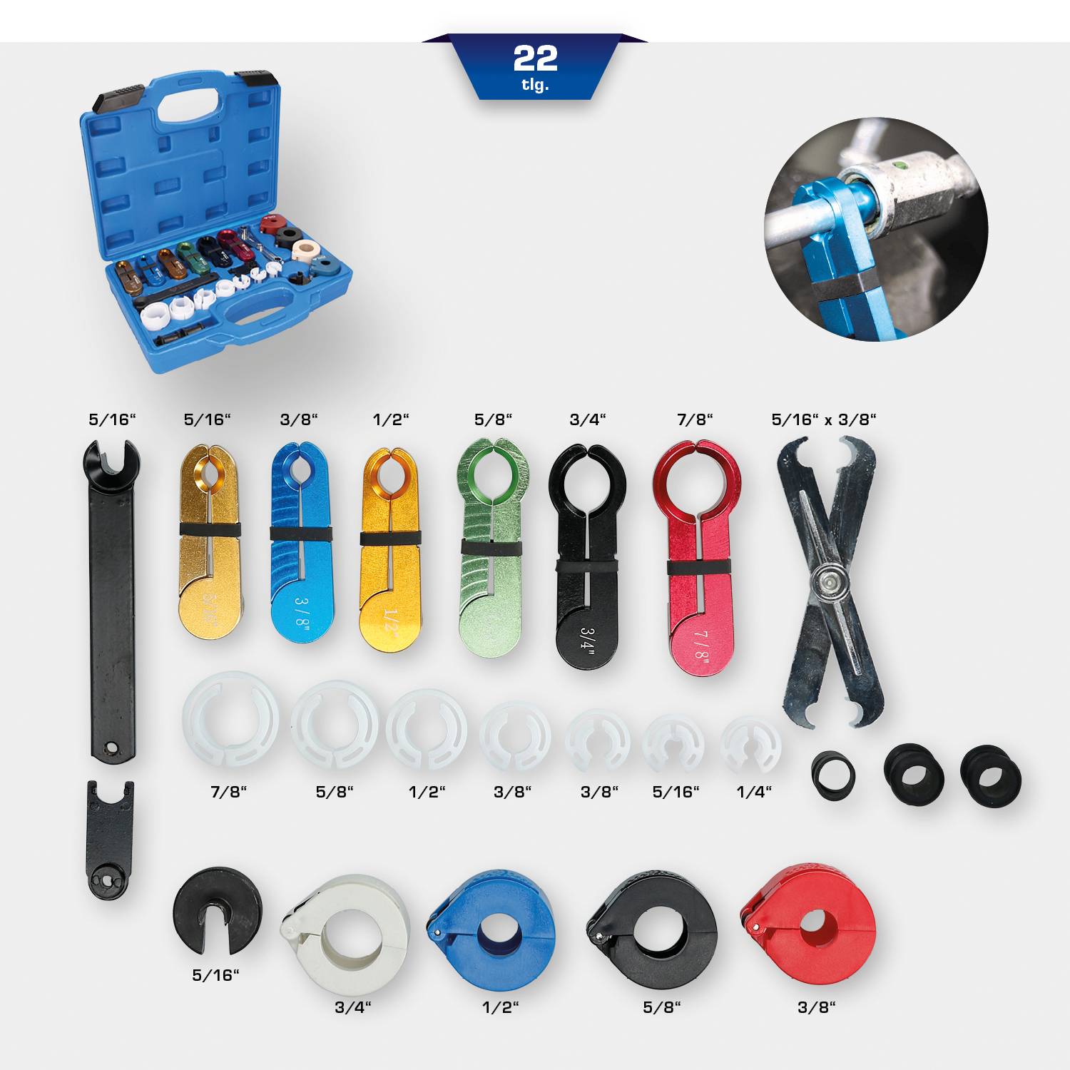 Brilliant Tools BT531050 Leitungs-Entriegelungs-Werkzeug-Satz, 22-tlg