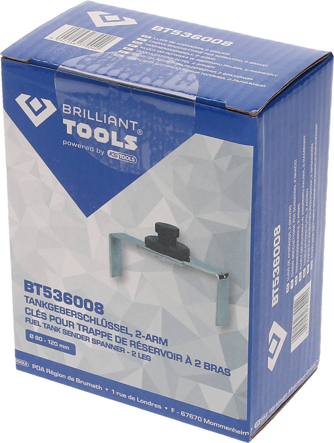 Brilliant Tools BT536008 Tankgeberschlüssel, 2-Arm