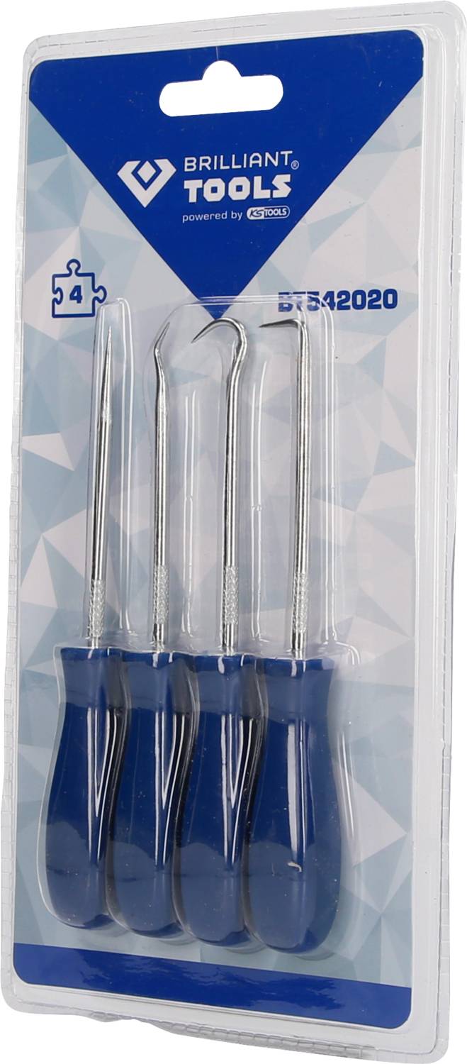 Brilliant Tools BT542020 Nadel-Haken-Satz, 4-tlg