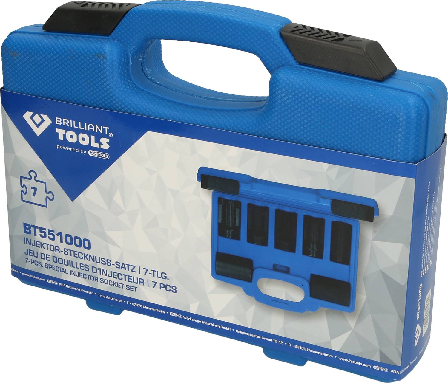 Brilliant Tools BT551000 Injektor-Stecknuss-Satz, 7-tlg