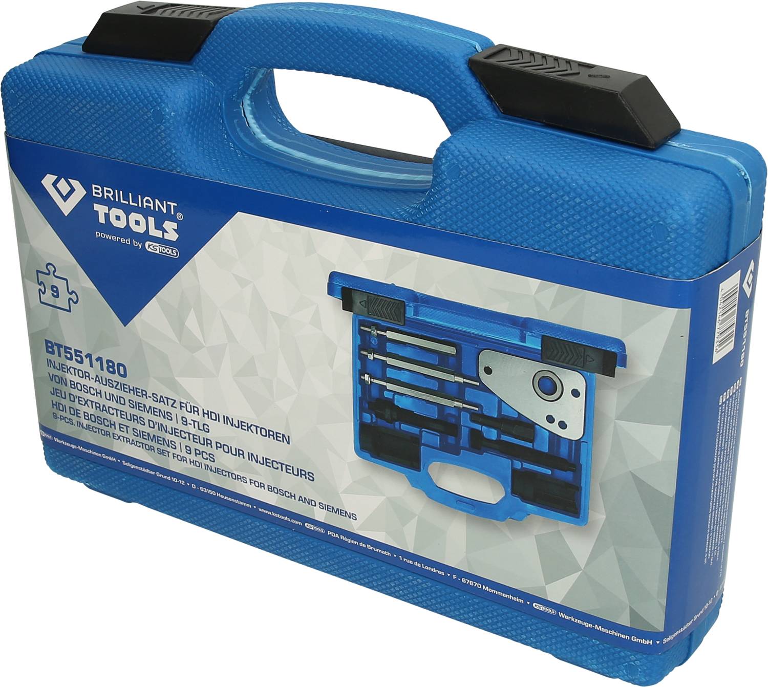 Brilliant Tools BT551180 HDI-Injektor-Auszieher-Satz, 9-tlg