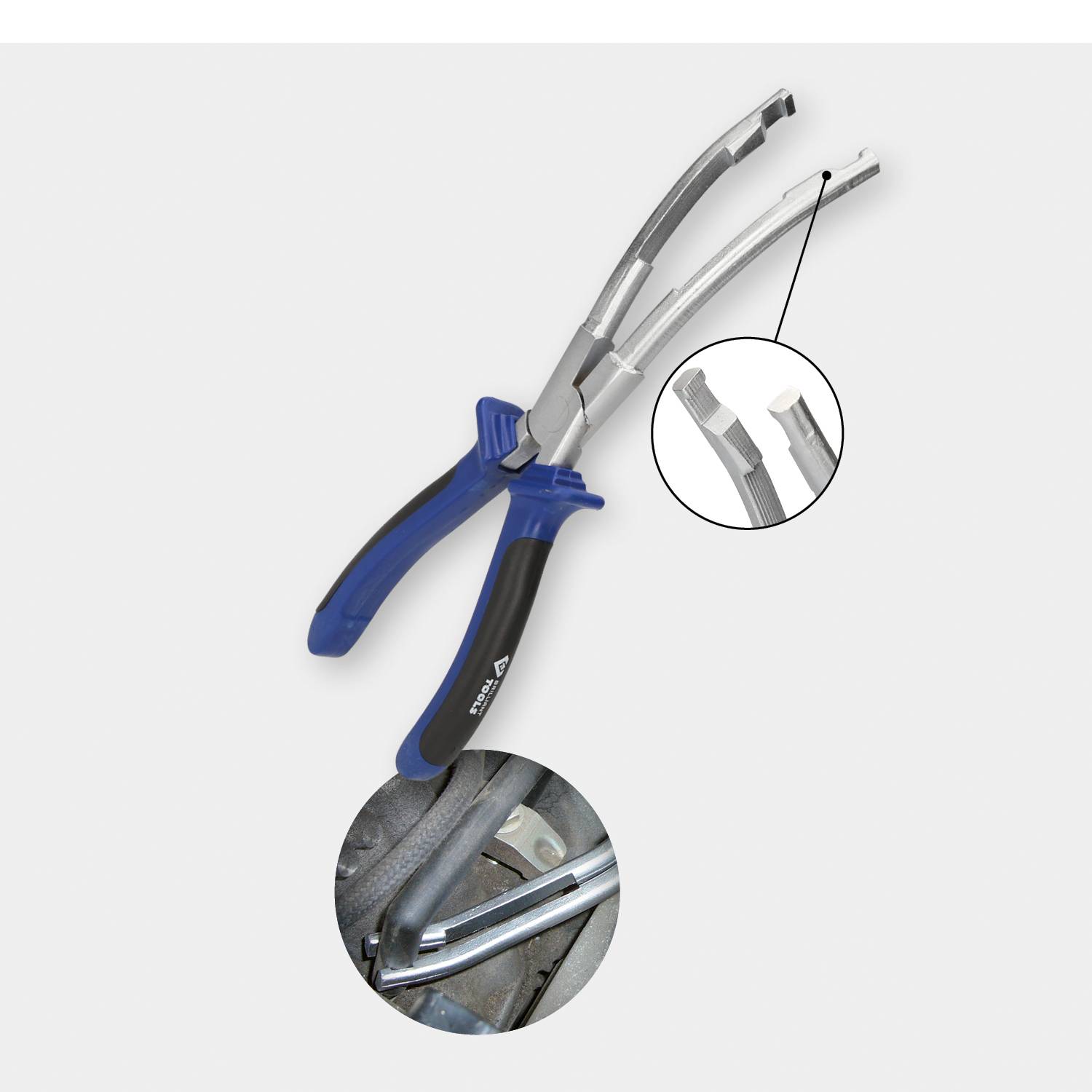 Brilliant Tools BT566003 Glühkerzenstecker-Zange, abgewinkelt