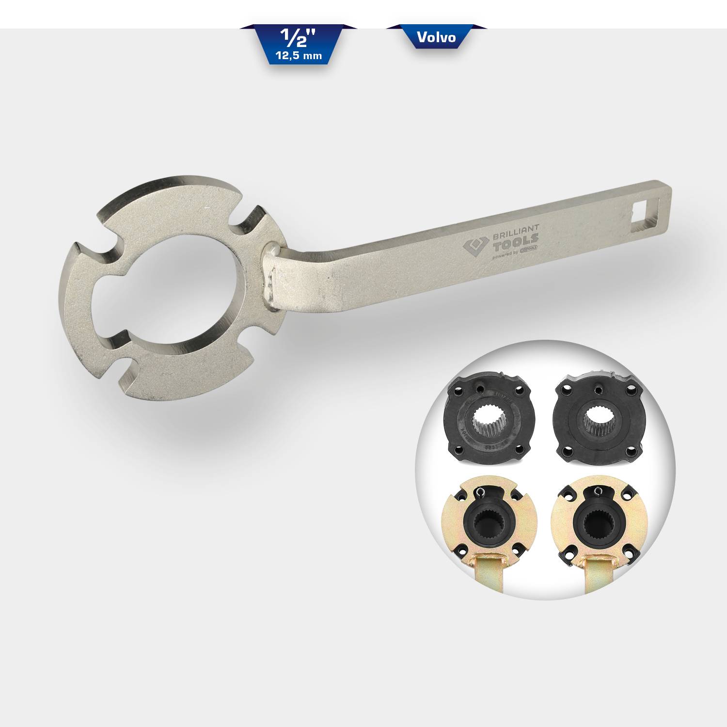 Brilliant Tools BT571090 Schwingungsdämpfer-Halteschlüssel für Ford und Volvo