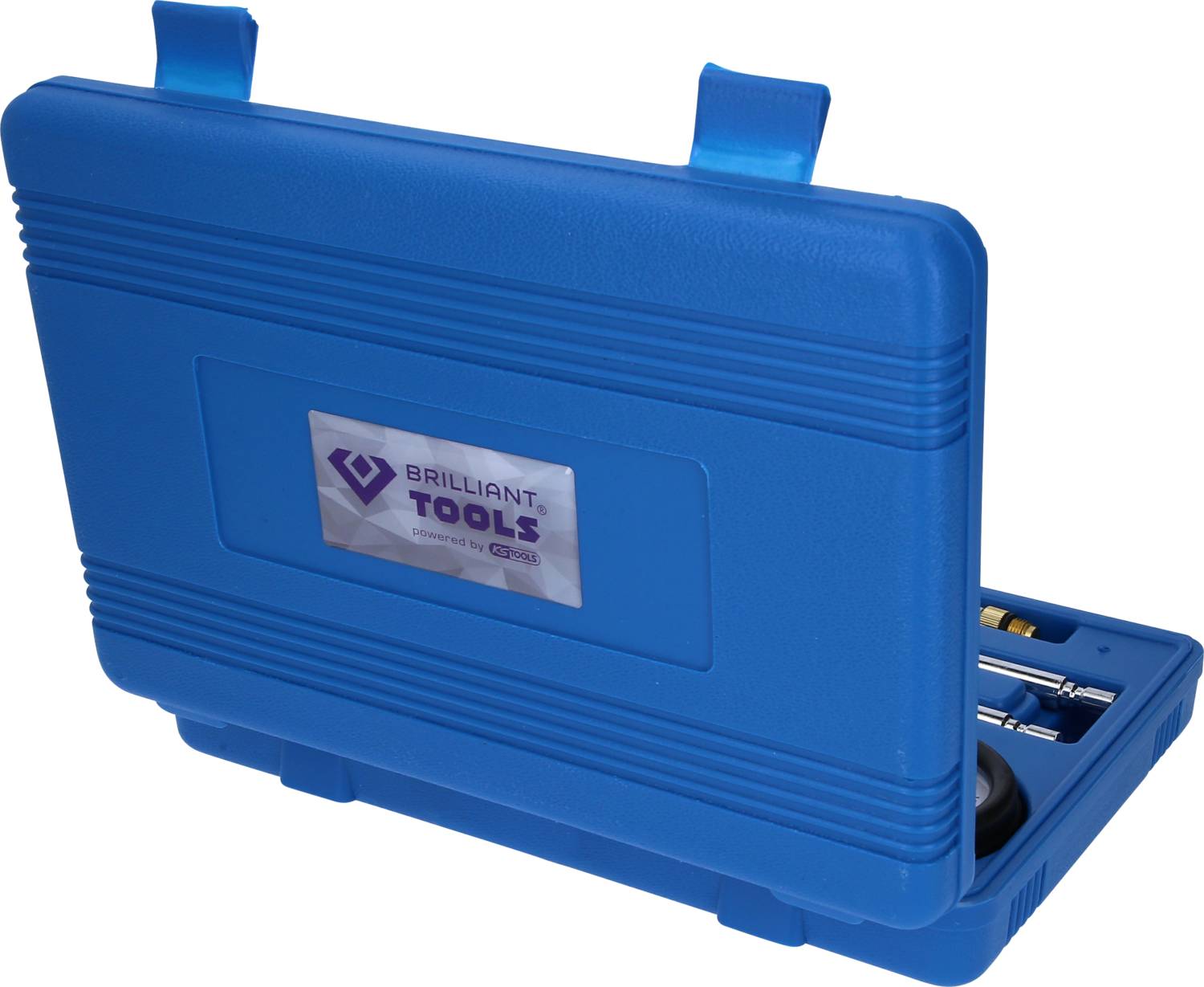 Brilliant Tools BT581100 Kompressionstester-Satz für Benzin Motoren, 8-tlg