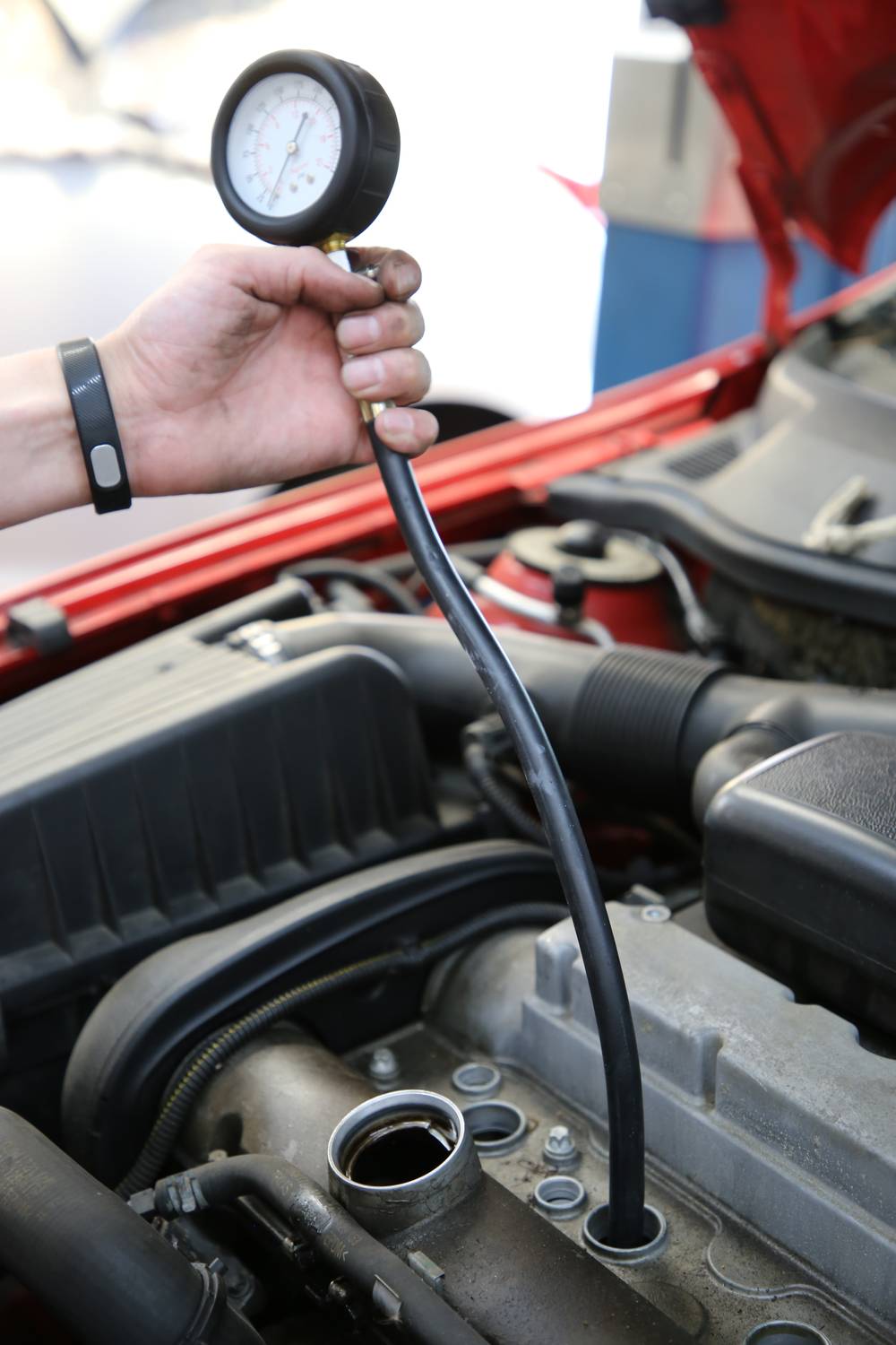 Brilliant Tools BT581150 Kompressionstester-Satz für Benzin Motoren, 2-tlg